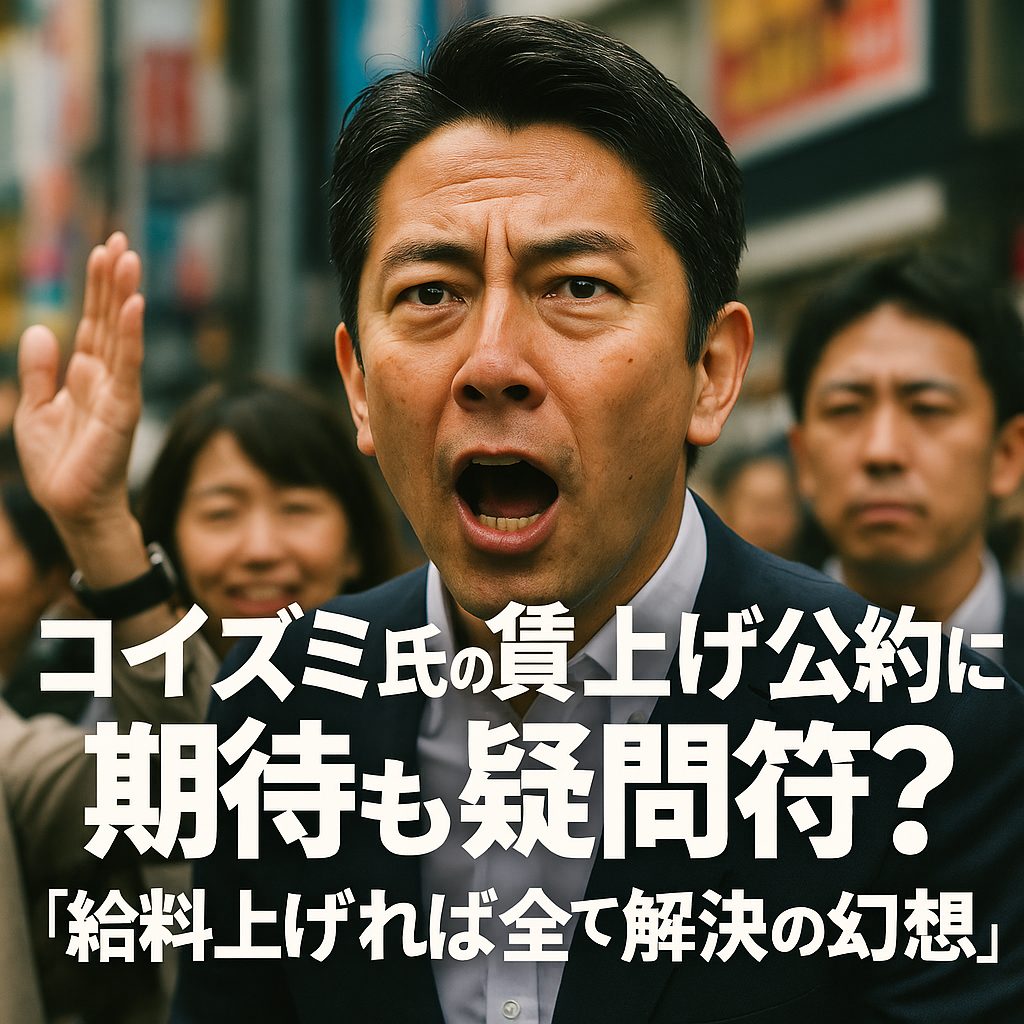 コイズミ氏の賃上げ公約に期待も疑問符？「給料上げれば全て解決」の幻想